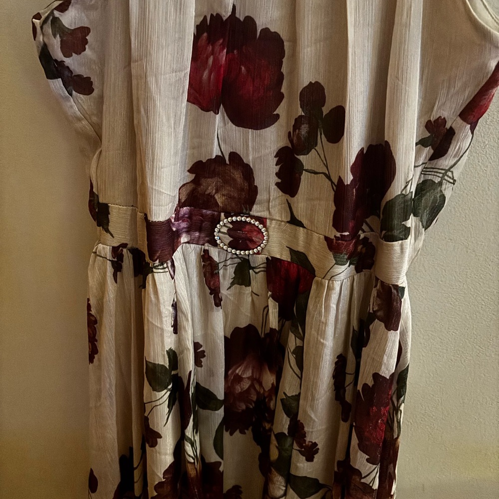 Alexa B Nites Floral Sleeveless Maxi Dress - Picture 3 of 4